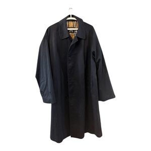 Burberry’s Vintage Dark Navy Trench Coat.